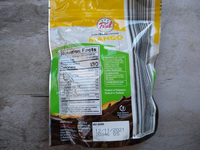 Fuel by Nature Chocolate Covered Mango