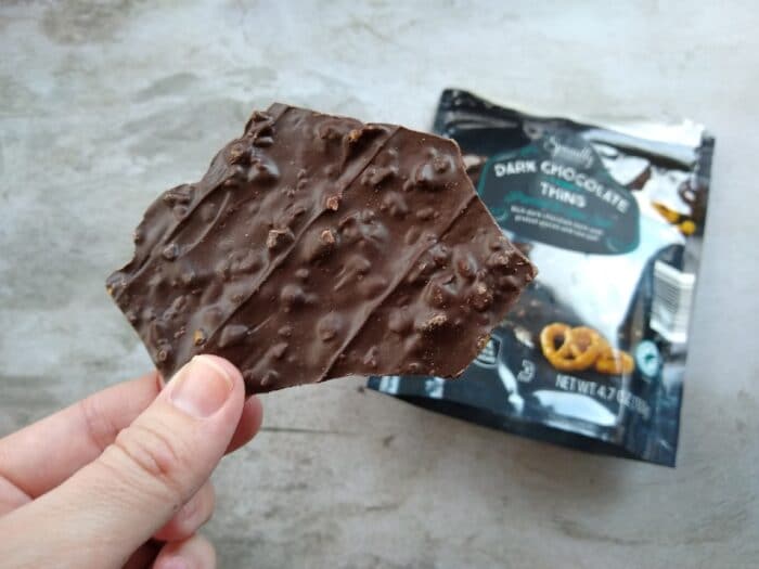 Specially Selected Dark Chocolate Thins with Pretzel and Sea Salt