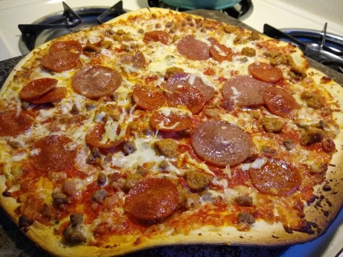 Mama Cozzi's Take & Bake Mega Meat Extra Large Pizza