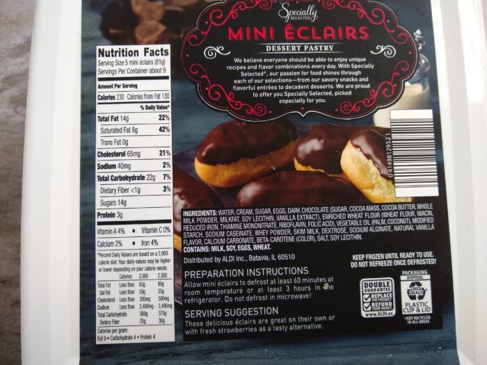 Specially Selected Mini Éclairs