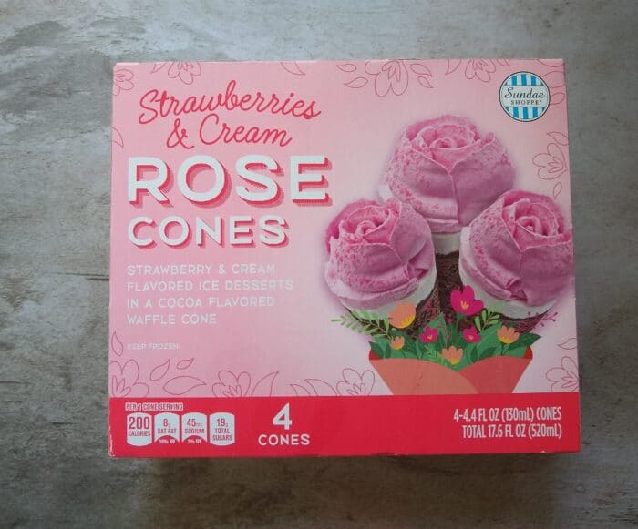 Sundae Shoppe Strawberries & Cream Rose Cones
