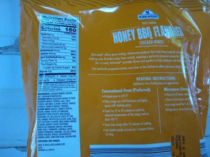 Kirkwood Fully Cooked Honey BBQ Flavored Chicken Wings