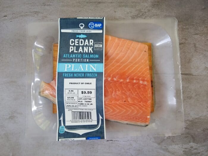 Aldi Cedar Plank Atlantic Salmon Portion
