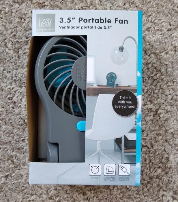 Easy Home 3.5 Inch Portable Fan