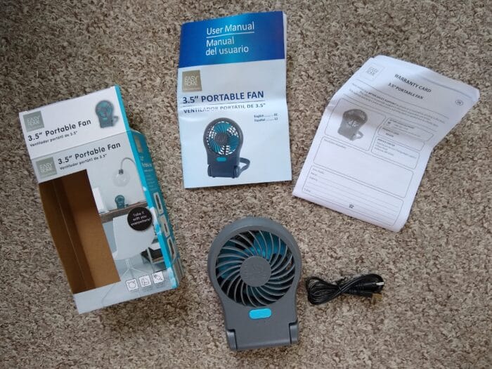Easy Home 3.5 Inch Portable Fan