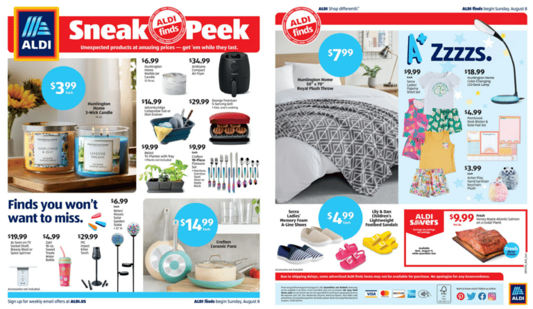 Entire Aldi Ad for August 8