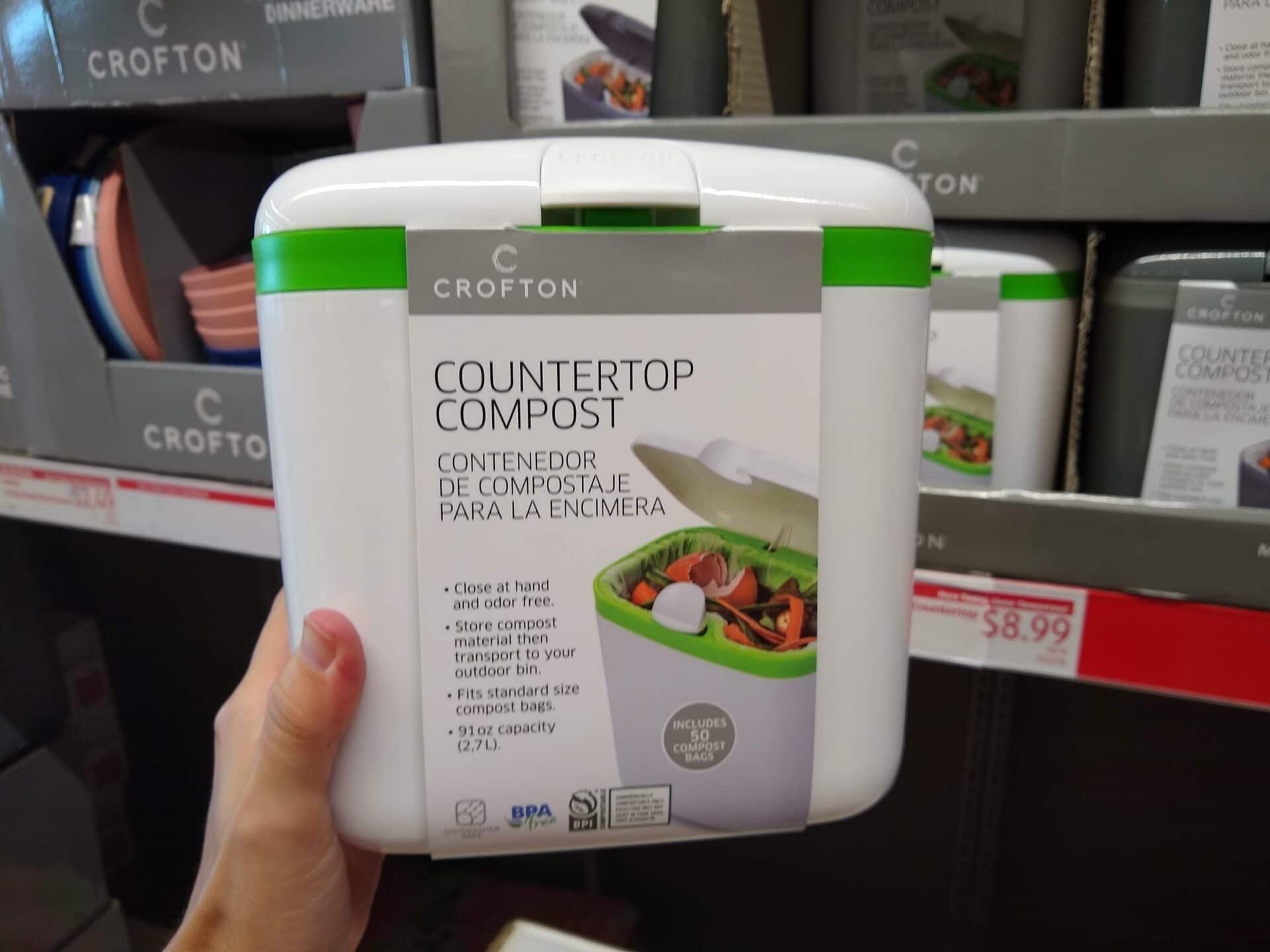 Aldi Quietly Introduced a Crofton Mini Countertop Compost Bin