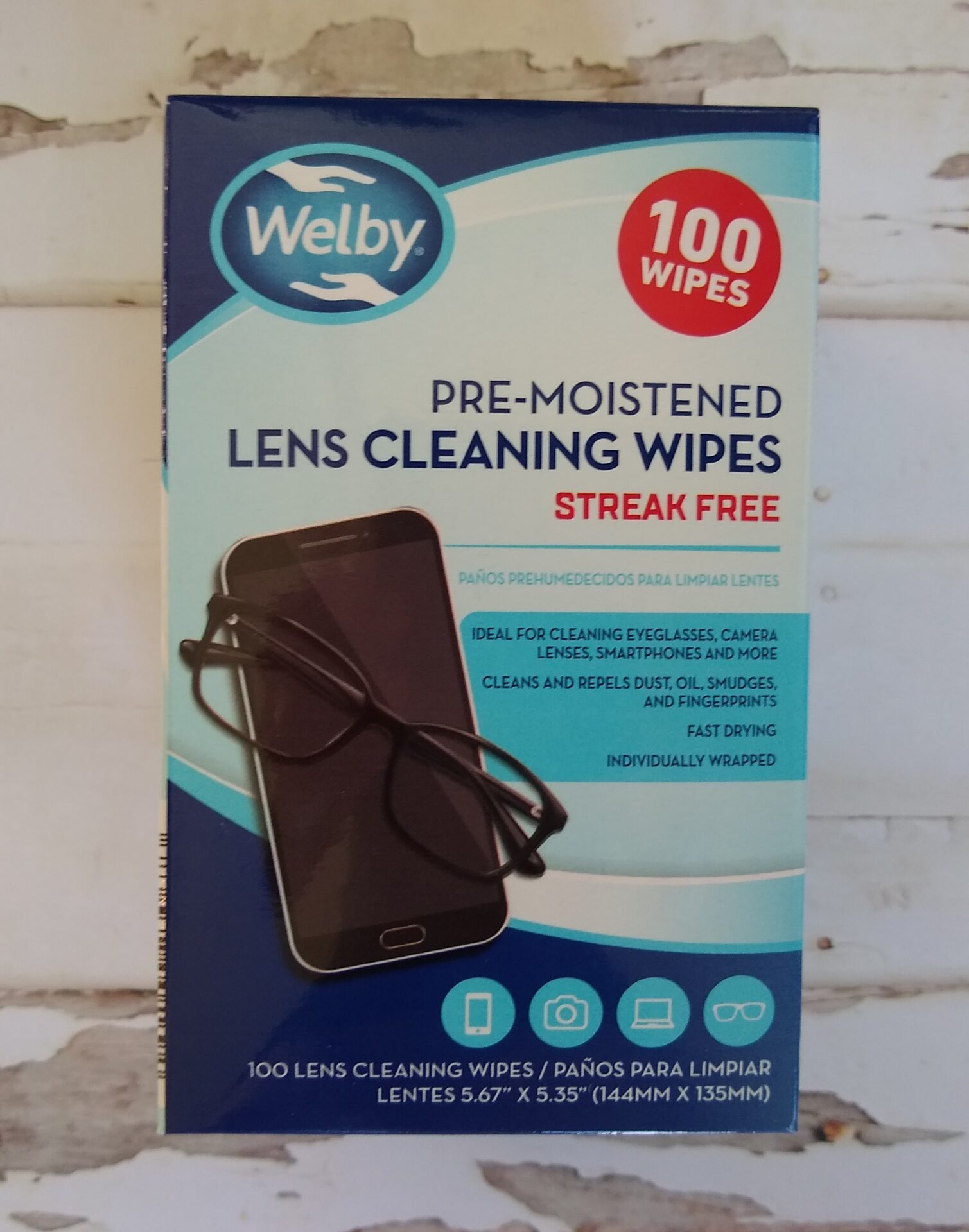 Welby Pre-Moistened Lens Cleaning Wipes