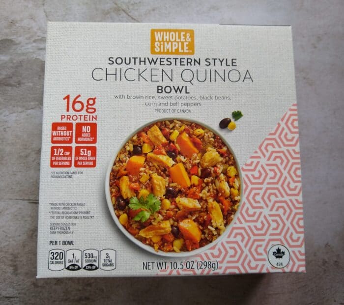 Whole & Simple Southwestern Style Chicken Quinoa Bowl