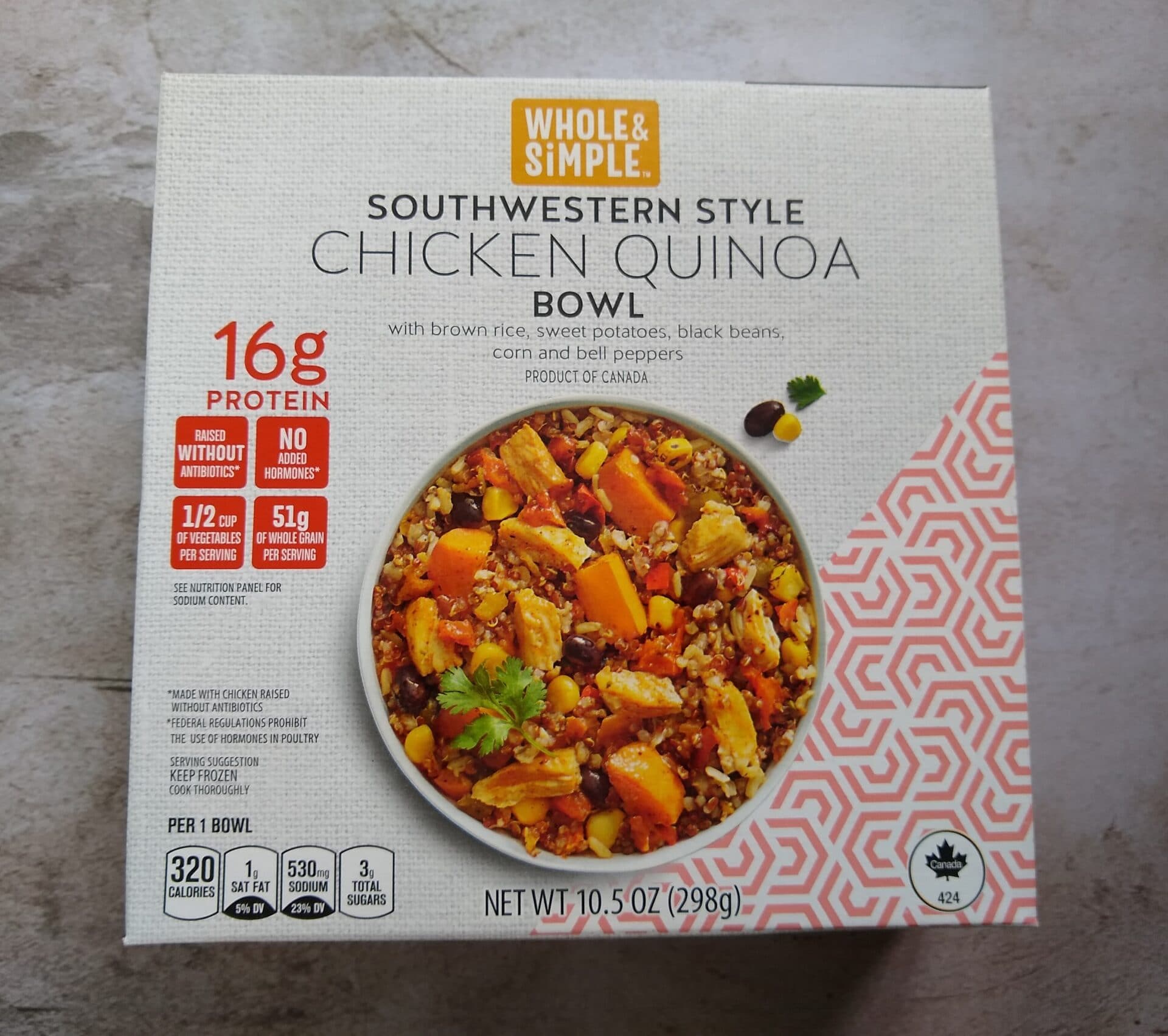Whole & Simple Southwestern Style Chicken Quinoa Bowl