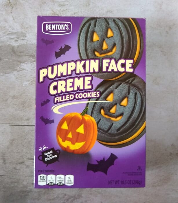 Benton's Pumpkin Face Creme Filled Cookies