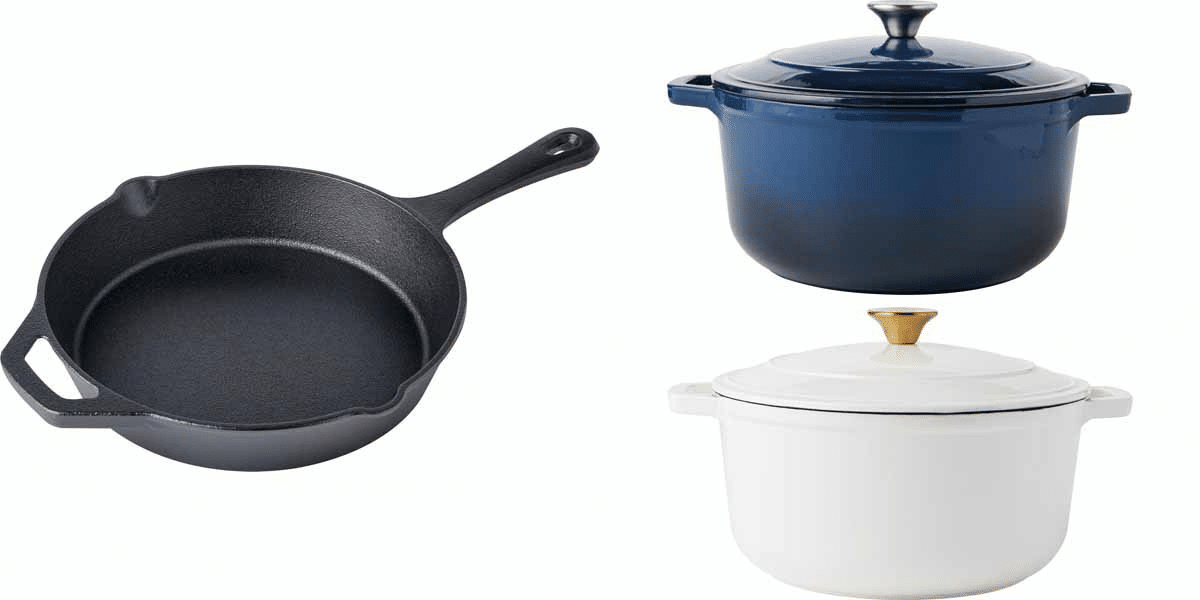 Crofton Cast Iron Cookware - Skillet and Dutch Oven