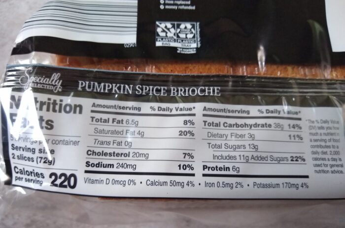 Specially Selected Pumpkin Spice Brioche