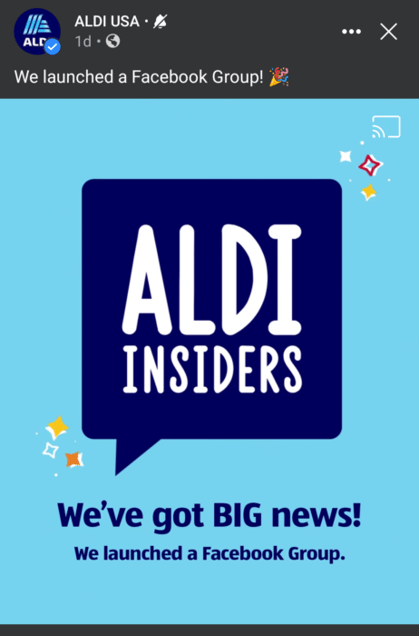 ALDI Insiders Facebook group