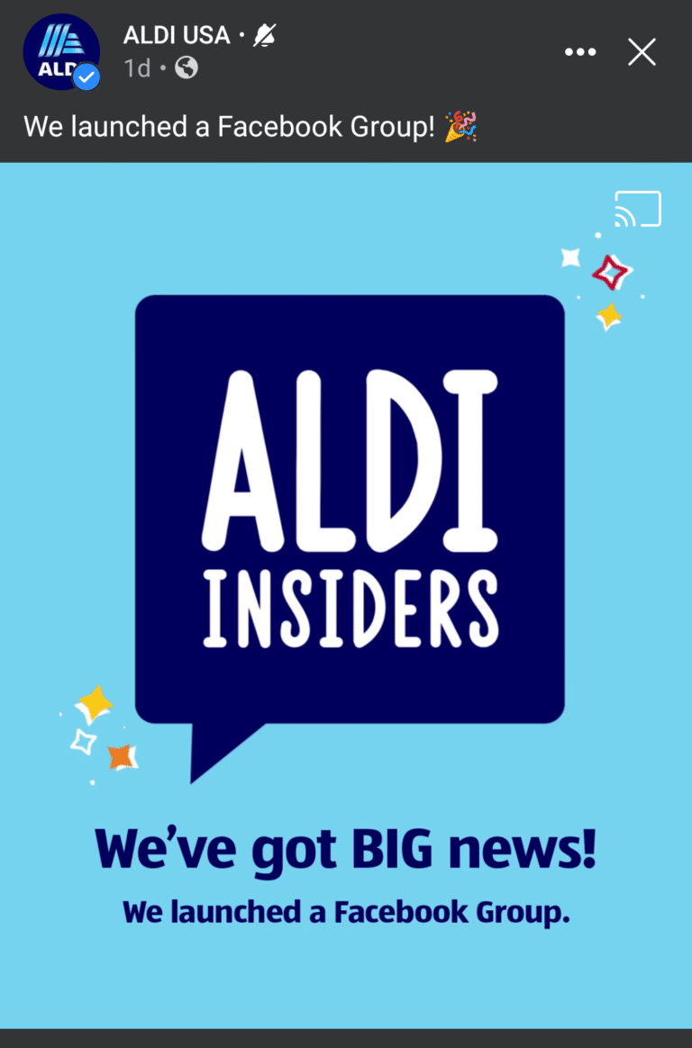 ALDI Insiders Facebook group