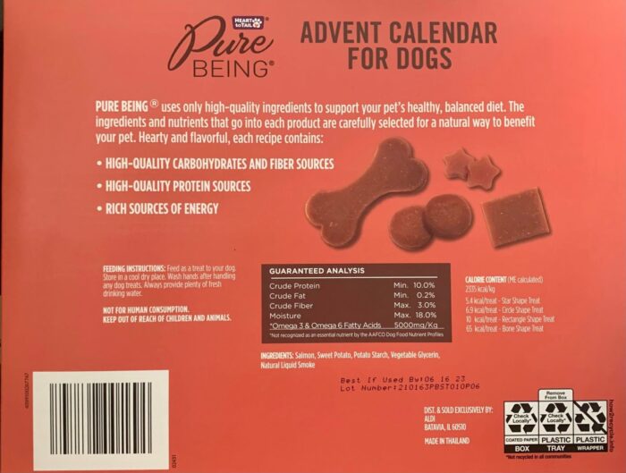 Heart to Tail Pure Being Dog Treat Calendar 2