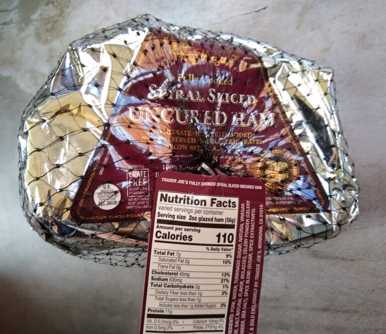 Trader Joe's Fully Cooked Spiral Sliced Uncured Ham