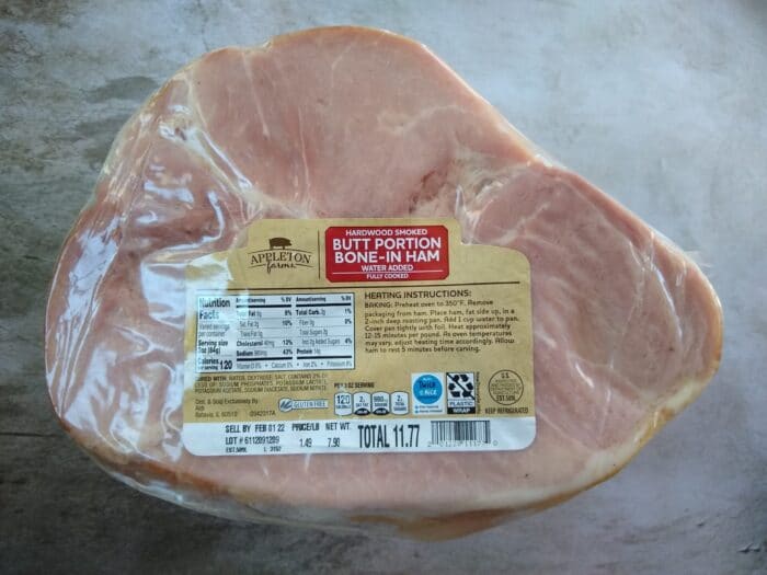 Appleton Farms Hardwood Smoked Butt Portion Bone-In Ham
