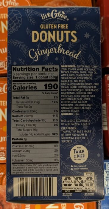 liveGfree gluten free gingerbread donuts