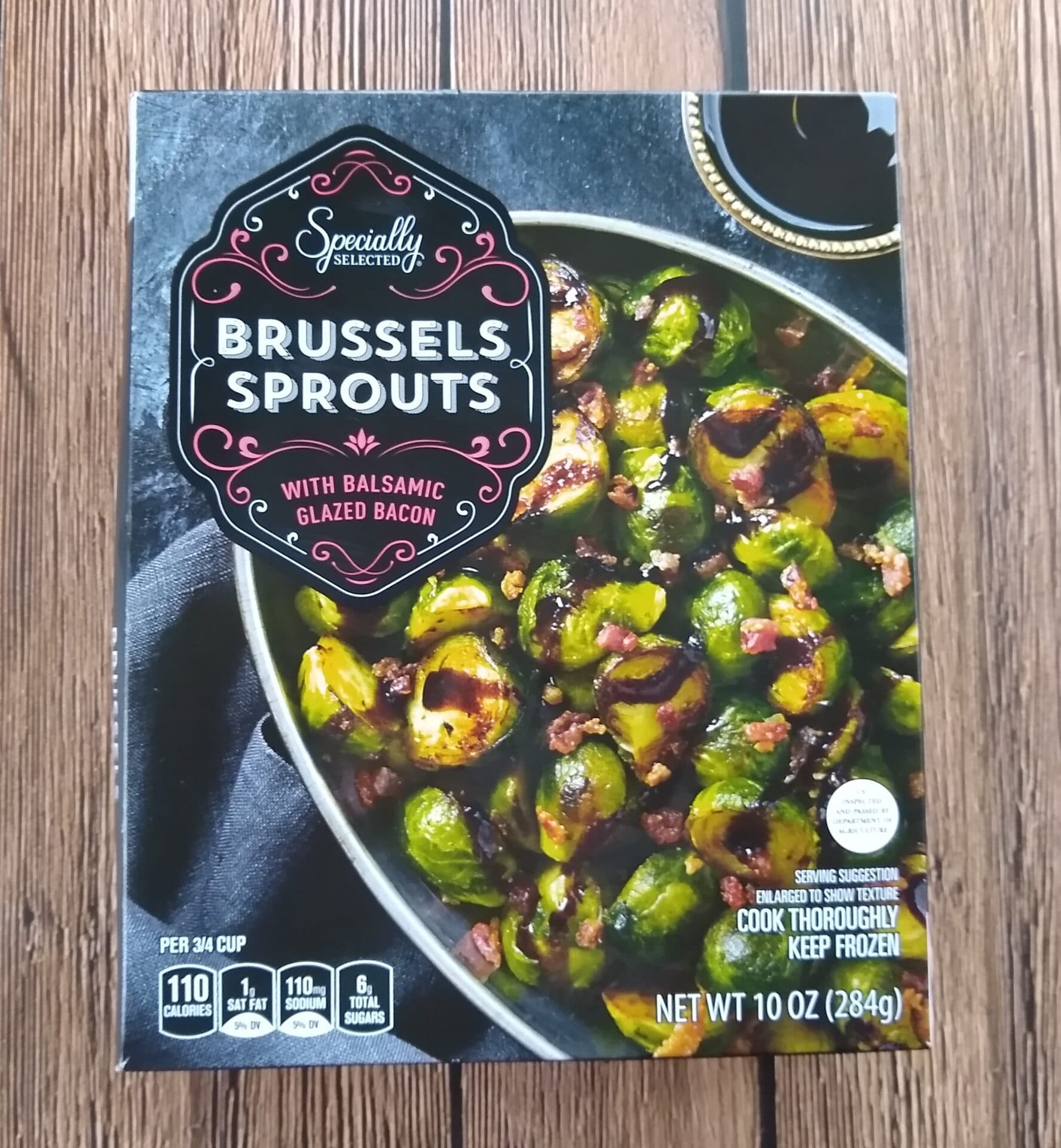 Specially Selected Brussels Sprouts with Balsamic Glazed Bacon
