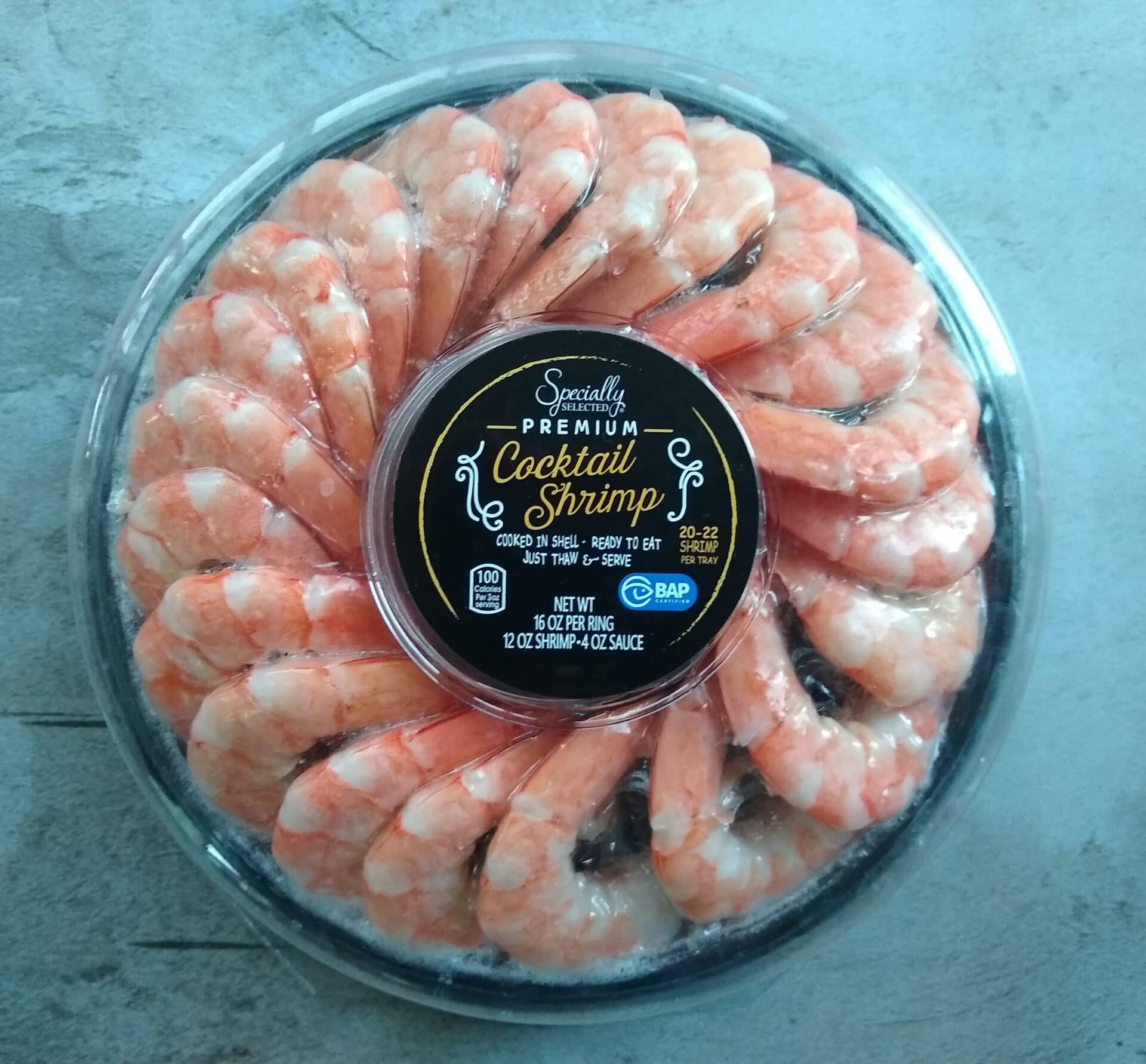 Small Shrimp Ring with Cocktail Sauce