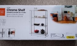 Easy Home 4-Tier Chrome Shelf