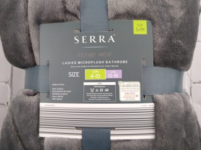 Serra Lounge Wear Ladies Microplush Bathrobe