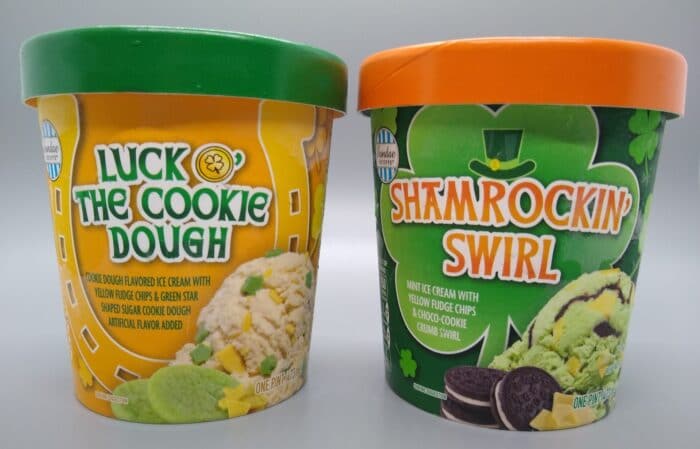 Sundae Shoppe Luck O' the Cookie Dough and Shamrockin' Swirl Ice Cream