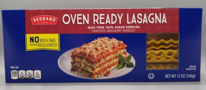 Reggano Oven Ready Lasagna Noodles