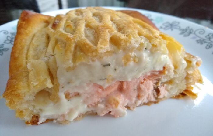 Specially Selected Cheese and Dill Salmon Wellington