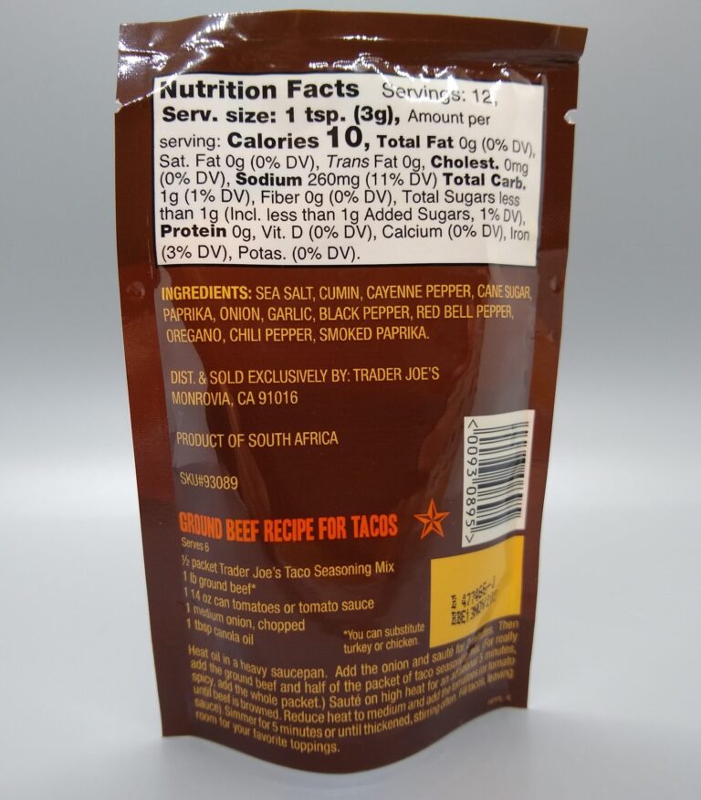 Trader Joe s Taco Seasoning Mix Aldi Reviewer Trader Joe s Taco Seasoning Mix Aldi Reviewer