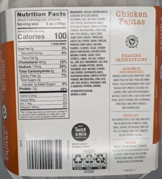 Park Street Deli Chicken Fajitas 2