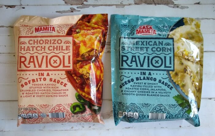 Casa Mamita Chorizo Hatch Chile Ravioli and Casa Mamita Mexican Street Corn Ravioli