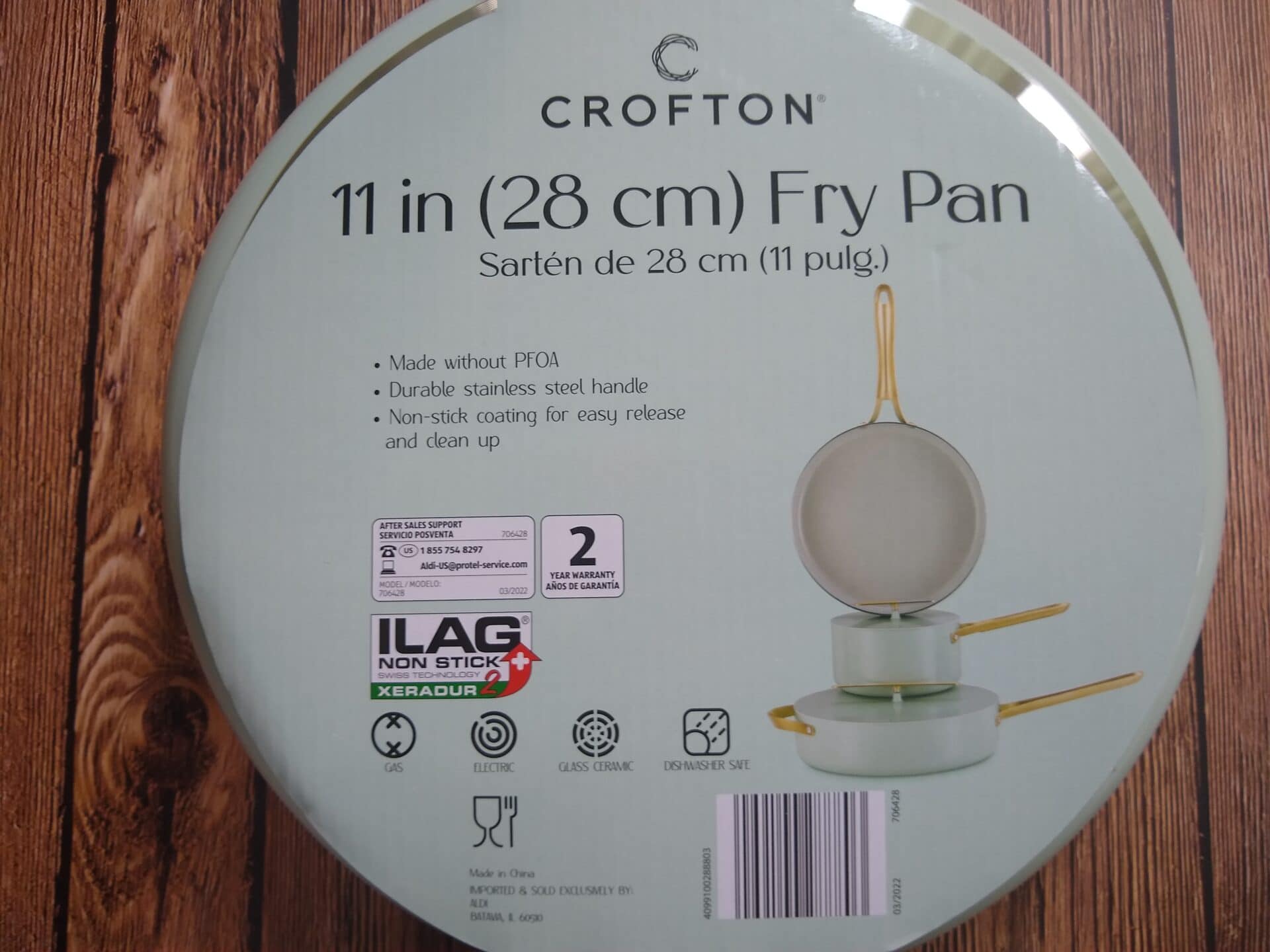 Crofton Fry Pan and Sauté Pan With Lid -- Imitations of Caraway Pans --  Headed to Aldi
