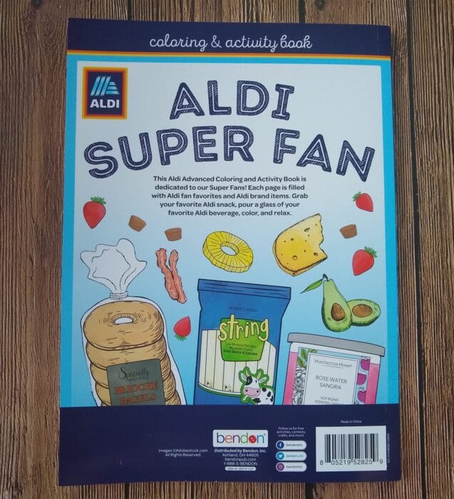 Aldi Super Fan Coloring Book