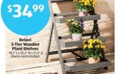 Belavi 3-Tier Wooden Plant Shelves (2)