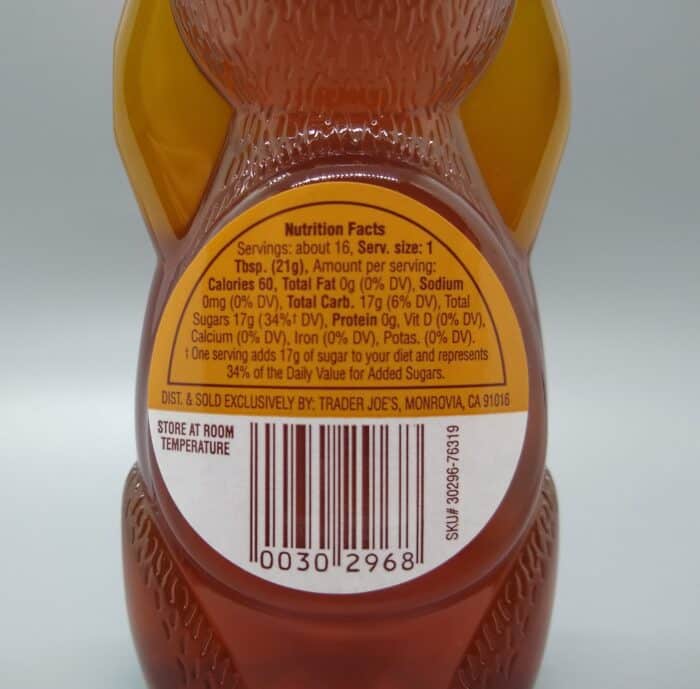 Trader Joe's Multi-Floral and Clover Honey