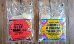 Trader Joe’s Chicken & Cheese and Beef Tamales