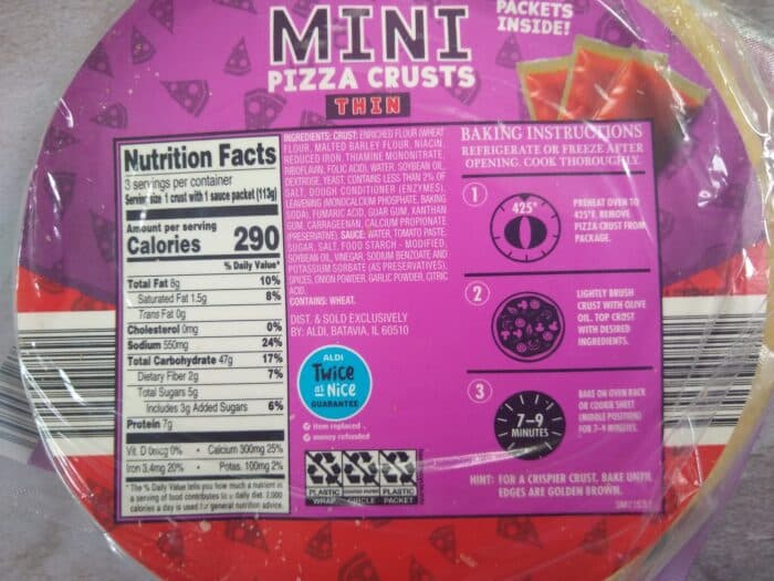 Mama Cozzi's Mini Pizza Crusts