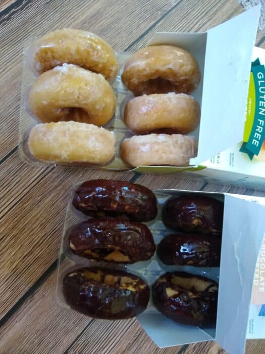 liveGfree Glazed and Chocolate Frosted Donuts