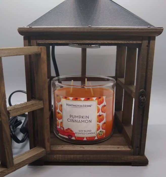 Huntington Home Wooden Candle Warmer Lantern