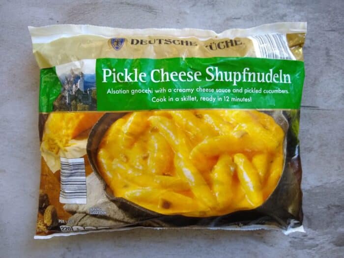 Deutsche Küche Pickle Cheese Schupfnudeln