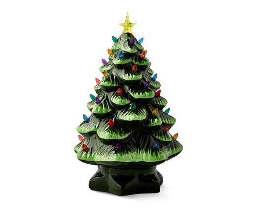 Merry Moments LED Nostalgic Tree in Green