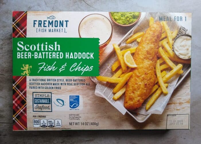 Fremont Fish Market Scottish Beer-Battered Haddock Fish and Chips