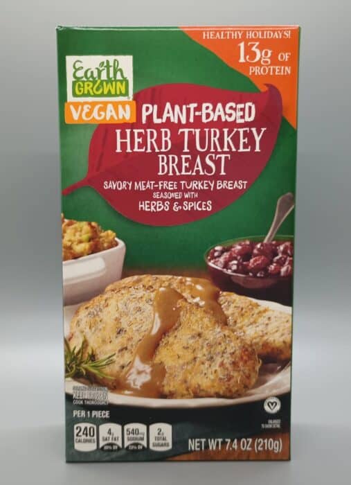 Earth Grown Vegan Plant-Based Herb Turkey Breast