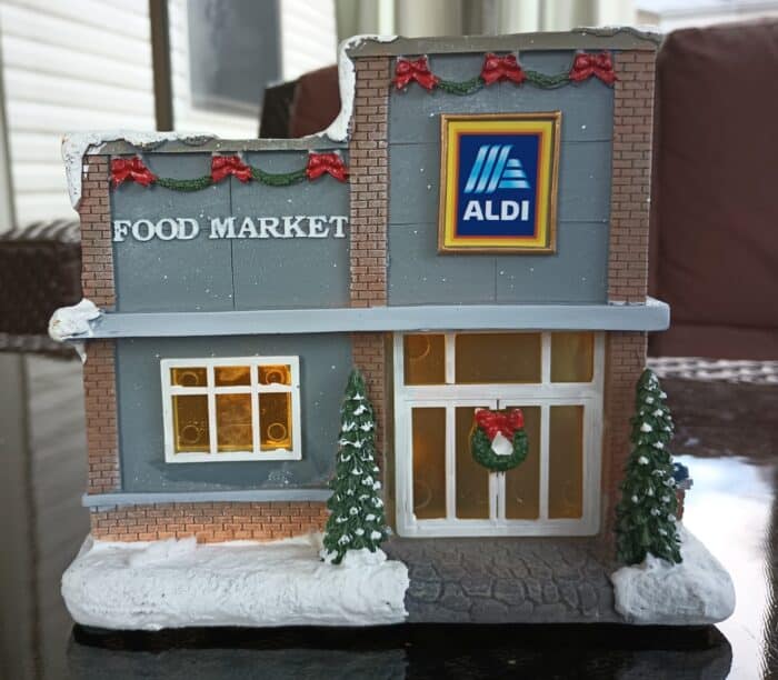 Merry Moments LED Holiday Village House Aldi Food Market