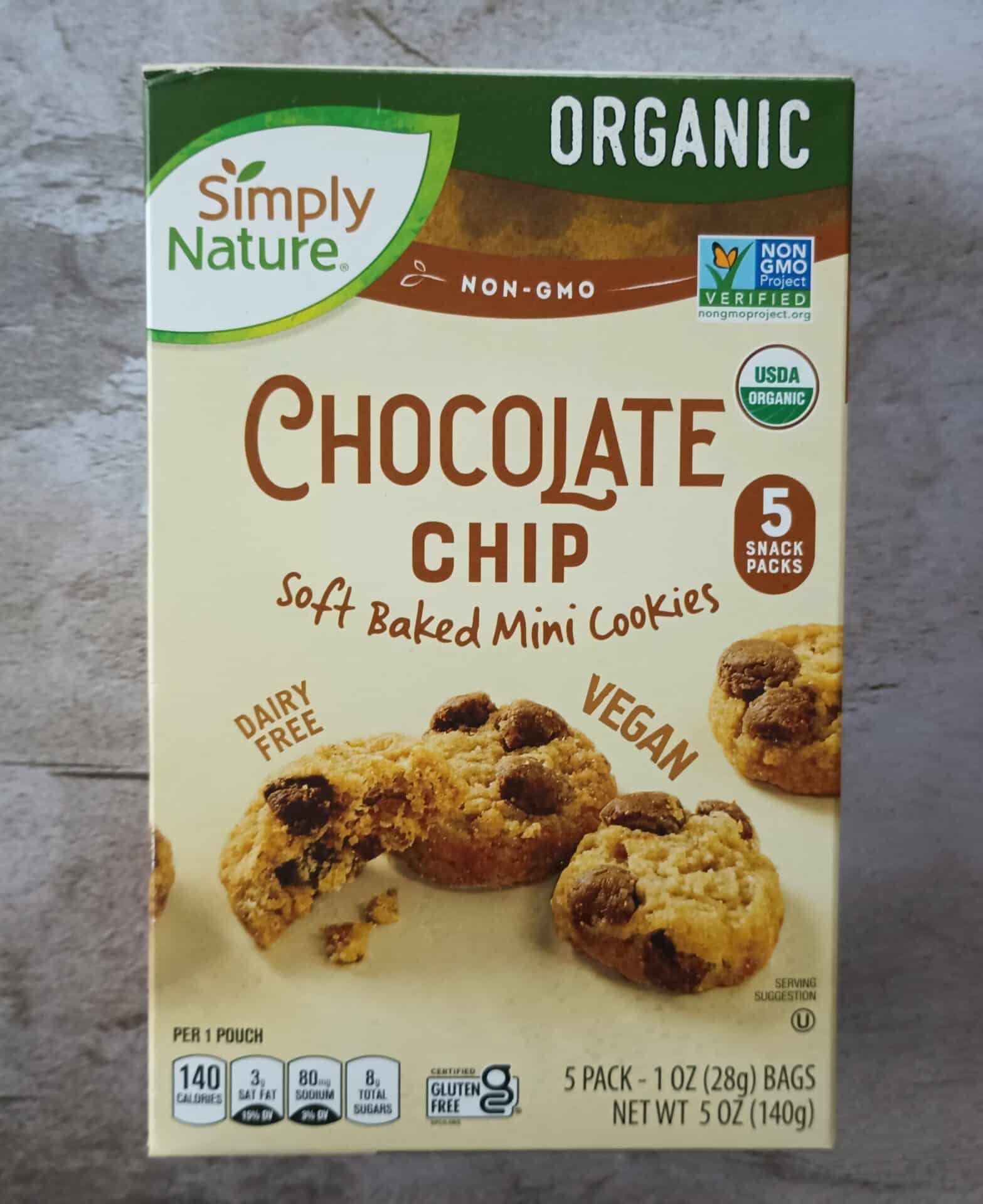 Simply Nature Chocolate Chip Soft Mini Baked Cookies