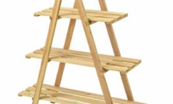 Belavi Wooden Plant Ladder Stand