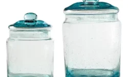 Crofton Sea Glass Canister Small and Medium