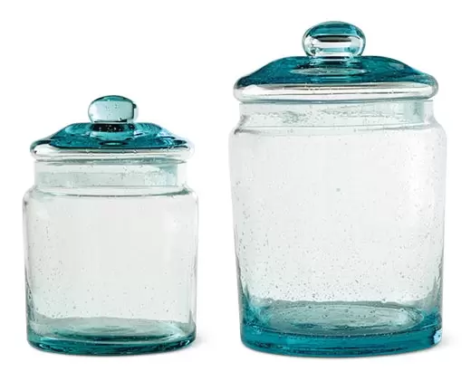 Crofton Sea Glass Canister Small and Medium